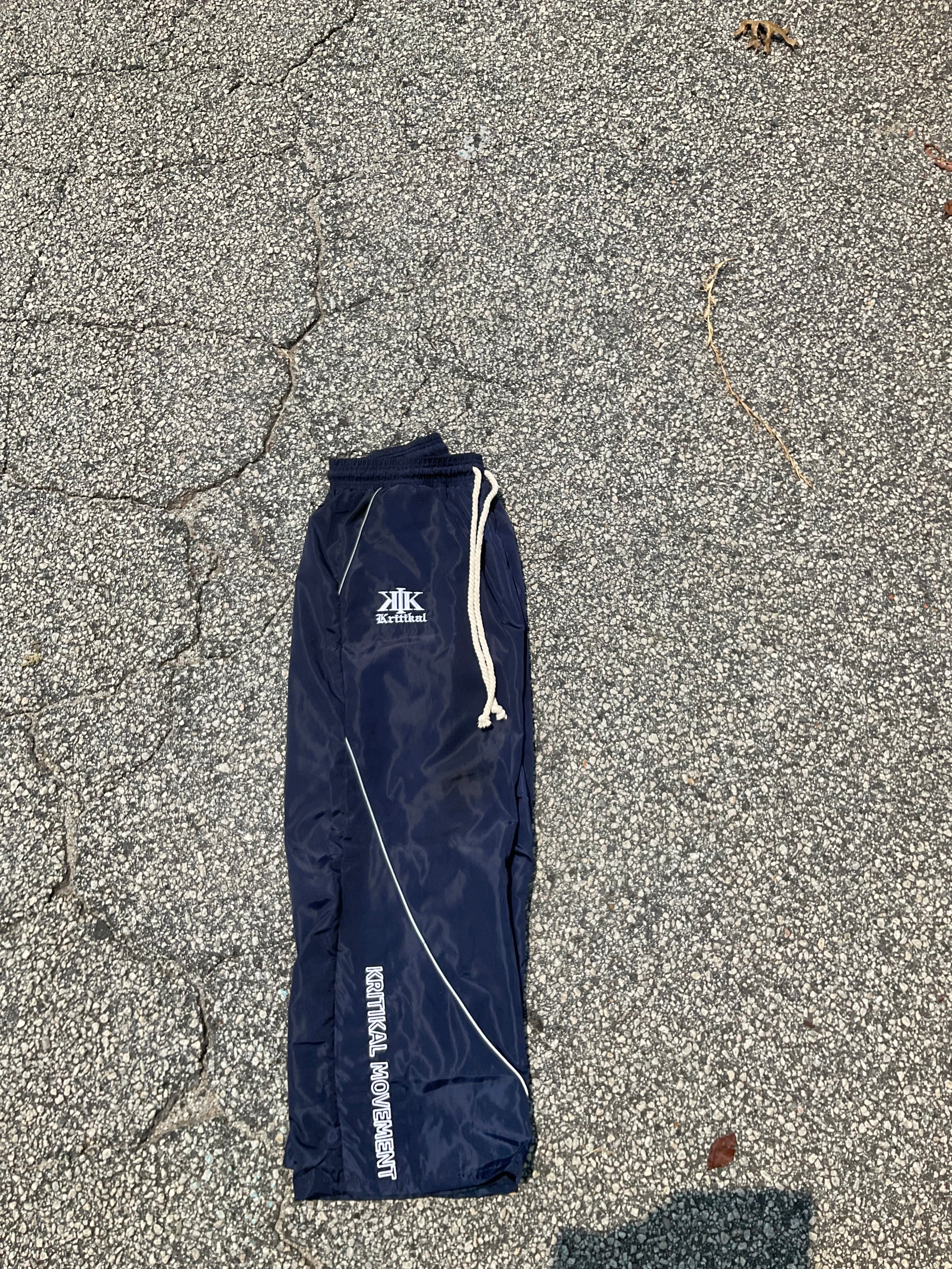 Navy Blue windbreaker sweats