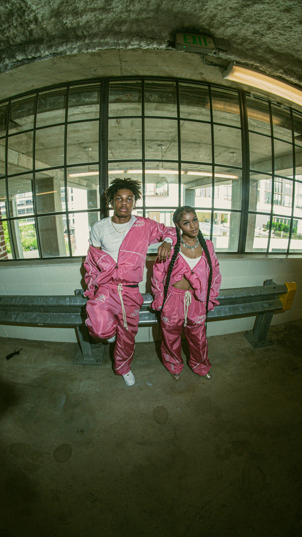 PINK WINDBREAKER SET
