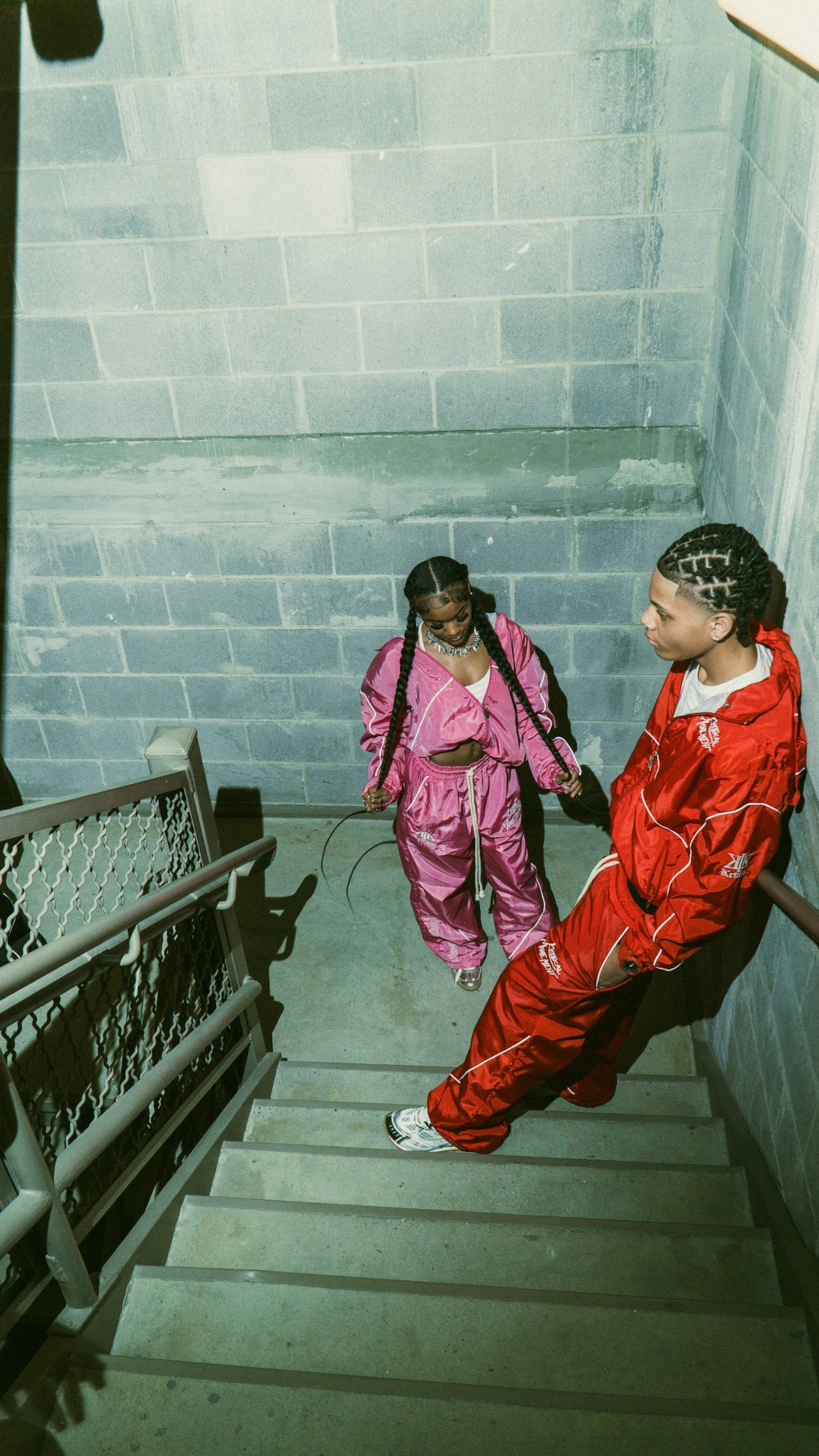RED WINDBREAKER SET