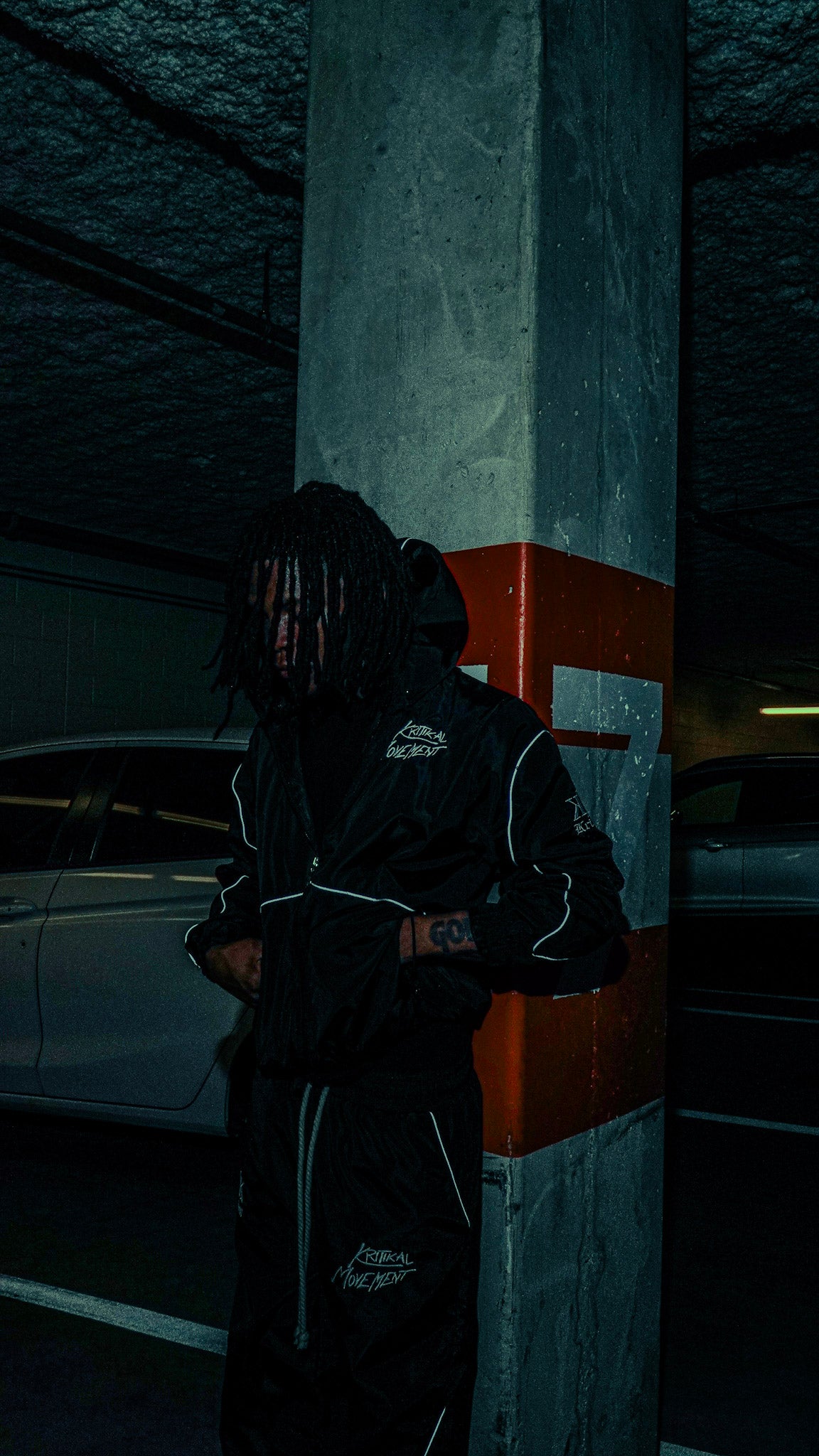 BLACK N WHITE WINDBREAKER SET