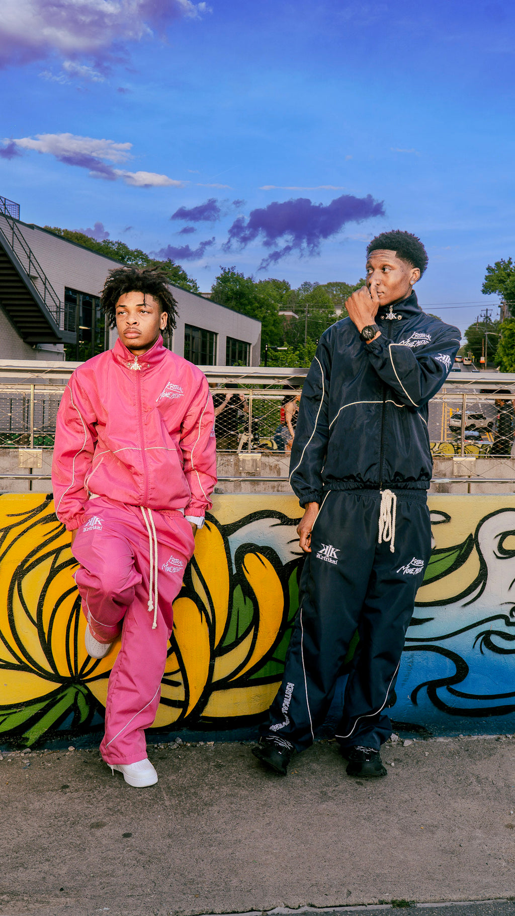 PINK WINDBREAKER SET