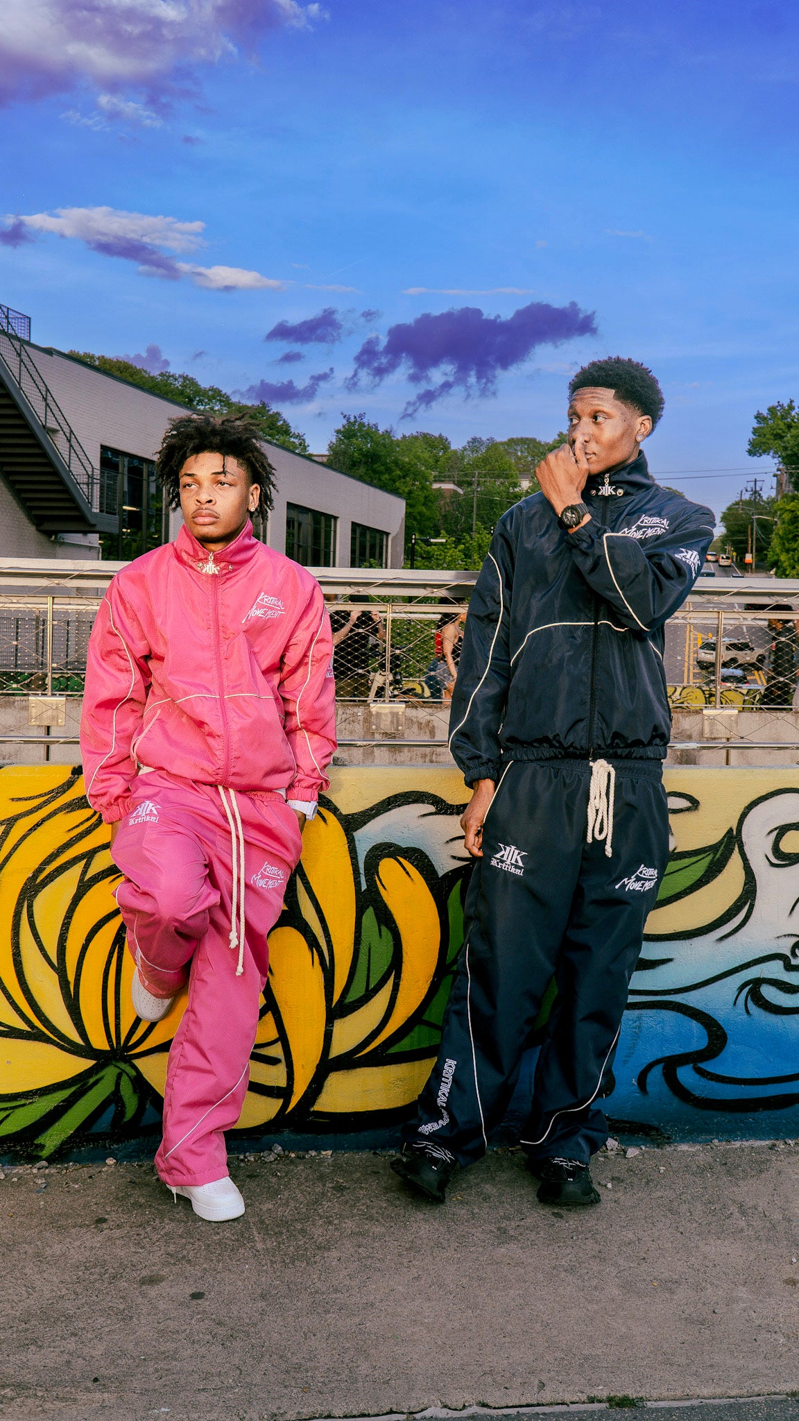 PINK WINDBREAKER SET
