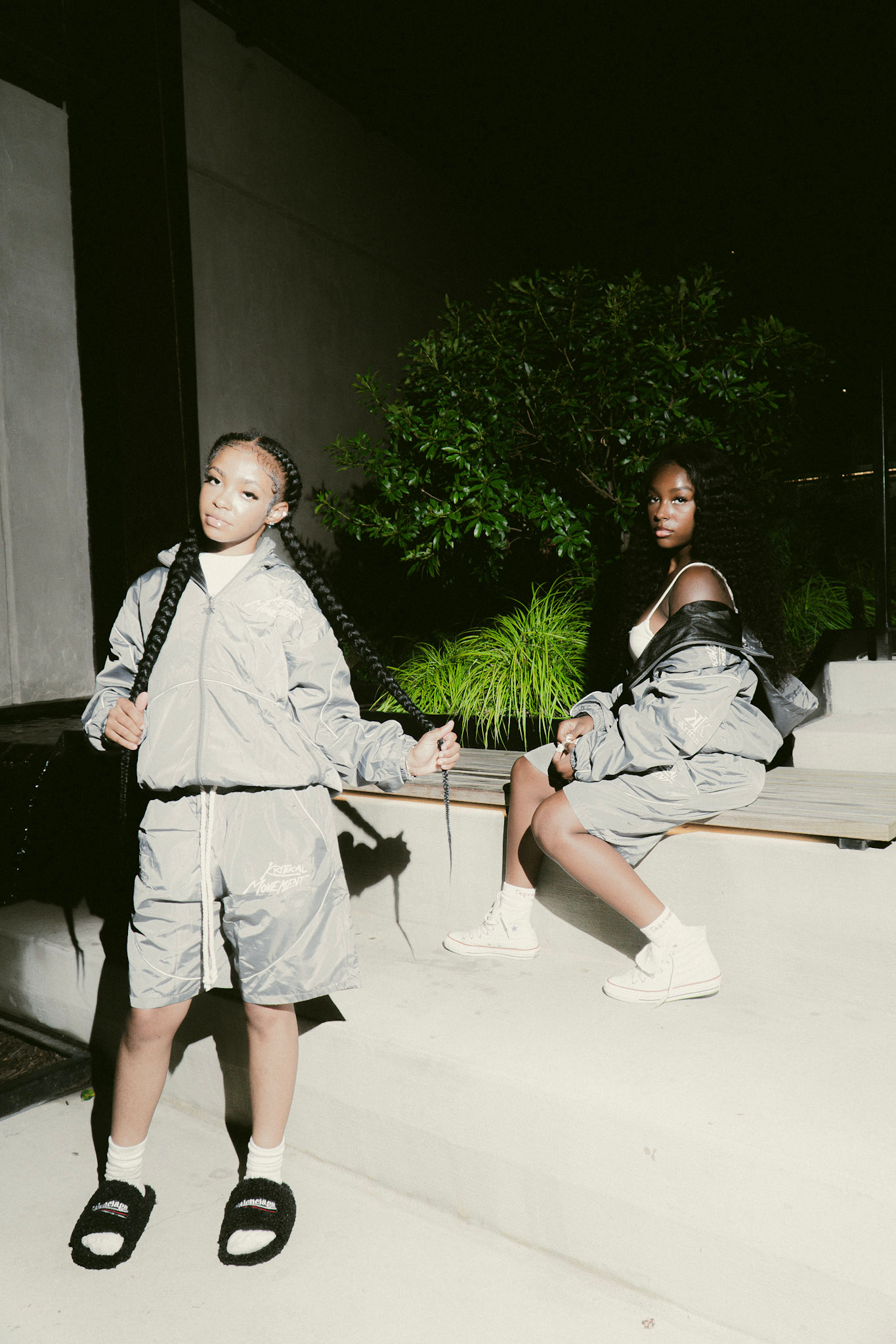 EXCLUSIVE GREY WINDBREAKER SET
