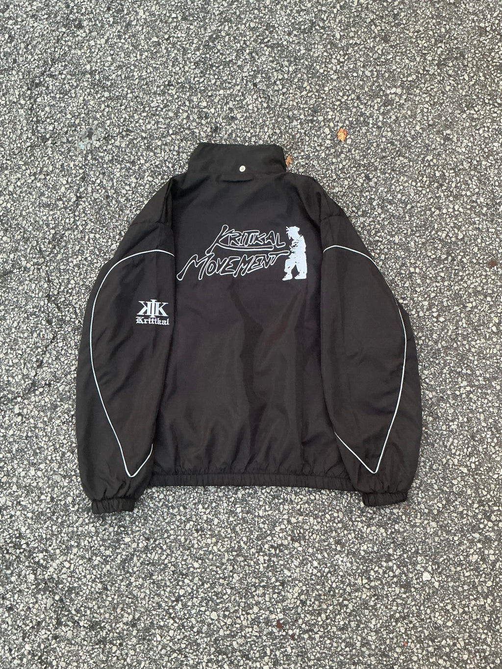 Detachable Black windbreaker hoodie