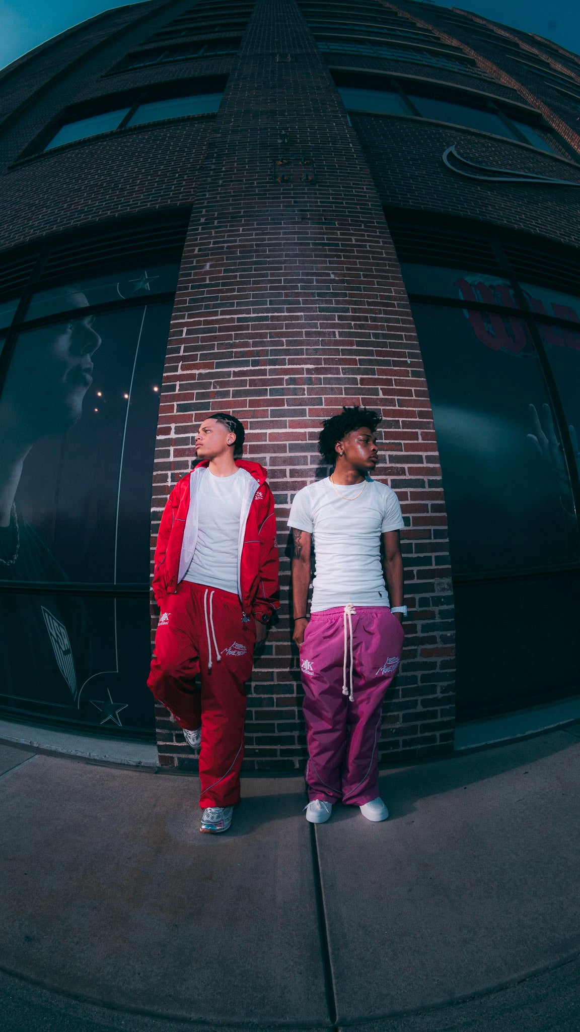 RED WINDBREAKER SET